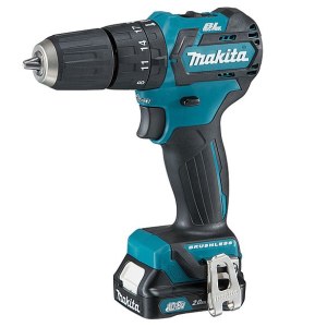 Iskupora / ruuvinväännin Makita HP332DSAJ; 12 V; 2x2,0 Ah akum. akku