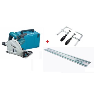Upotussaha Makita SP6000J + Ohjainkisko 1,4m + puristimet