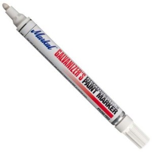 Merkkauskynä Markal GALVANIZER'S; 3 mm; valkoinen
