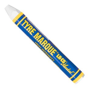 Merkkauskynä Markal TYRE MARQUE; 12,7 mm; valkoinen