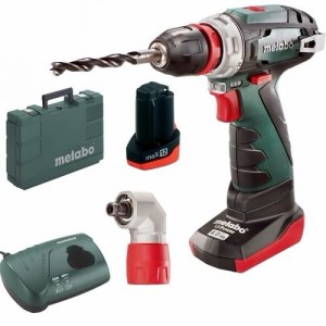 Pora/ruuvinväännin Metabo PowerMaxx BS Quick Pro; 12 V; 1x2,0 Ah; 1x4,0 Ah akku