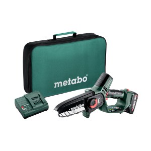 Moottorisaha oksien karsimiseen Metabo MS 18 LTX 15; 18 V; 1x2,0 Ah akku; laippa 15 cm