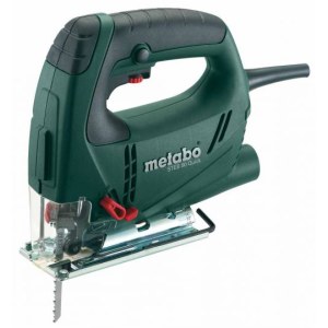 Pistosaha Metabo STEB 80 Quick kuljetuslaatikolla