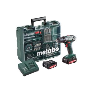 Pora/ruuvinväännin Metabo BS 14,4; 14,4 V; 2x2,0 Ah akku + tarviketta