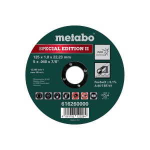 Hiova katkaisulaikka Metabo Special Edition II; 125x1 mm; metalille