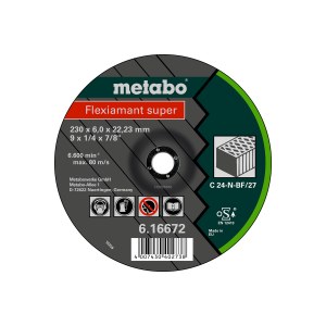 Hiova katkaisulaikka Metabo Flexiamant Super C 24-N SF 27; 125x6 mm; 1 kpl.