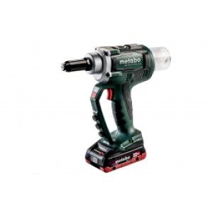 akkukäyttöinen popniittikone Metabo NP 18 LTX BL 5.0; 18 V; 2x4,0 akku