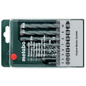 Betoniporanteräsarja Metabo Classic; 3-10 mm; 8 kpl.