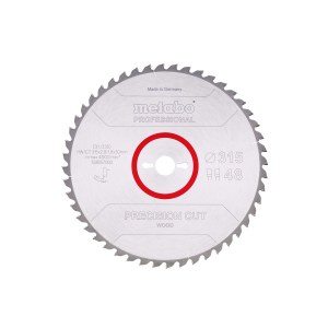 Katkaisuterä puulle Metabo 628057000; 315x2,8x30 mm; Z48; 0°