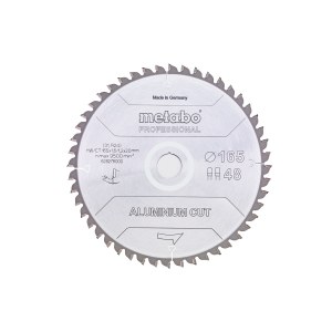 Pöyrösahantetä alumiinille Metabo Professional; 165x20x1,6 mm; Z48; -5°