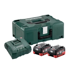 Tarvikesarja Metabo 18 V; 2x5,5 Ah; LiHD + Laturi ASC Ultra