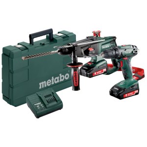 Työkalusarja Metabo Combo Set 2.3.2 (BS 18 + KHA 18 LTX); 18 V; 2x2,0 Ah akku