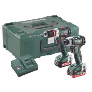 Työkalusarja Metabo (BS 12 BL Q + SSD 12 BL); 12 V; 1x2,0; 1x4,0 Ah akku