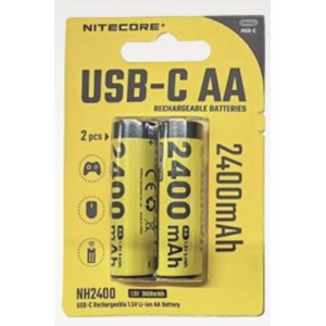 Patteri Nitecore NH2400; 1,5 V; 2x2,4 Ah; 2 kpl.