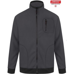 Lämmin huppari PESSO FLEECE; XXL harmaa