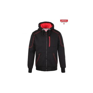 Lämmin huppari PESSO PORTLAND; XXXL musta