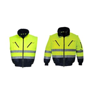 Lyhyt takki huomiovärityksellä NEVADA Pesso HI-VIS; M keltainen