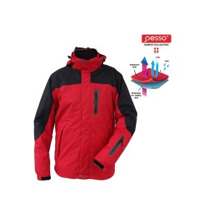 Vedenpitävä takki Pesso Stockholm; XXXL punainen