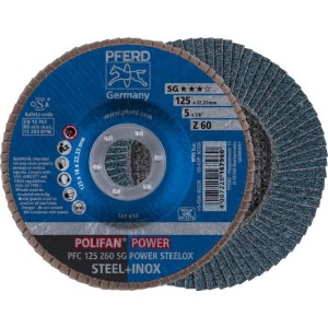 Lamellihiomalaikka  Pferd SG PFC Power Steelox; 125 mm; Z60
