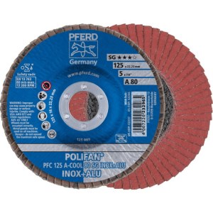 Lamellihiomalaikka  Pferd PFC SG A-Cool Inox+Alu; 125 mm; A80
