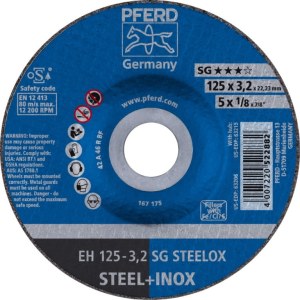Hiova katkaisulaikka PFERD SG STEELOX; 125x3,2 mm