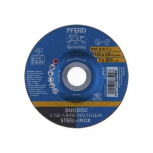 Katkaisu- ja hiomalaikka Pferd E125-1,9 A46 P PSF Duo Steelox; 125x1,9 mm
