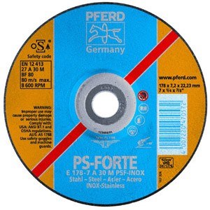 Hiomalaikka PFERD Psf Inox; 178x6 mm
