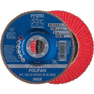 Lamellihiomalaikka  Pferd CO-Freeze SG Inox; 125 mm; P36