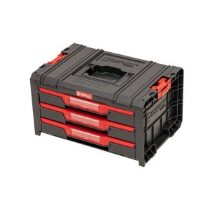 Laatikko työkaluille Qbrick SKRQPROD3E2CZAPG001; kolmella laatikolla