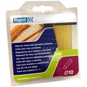Liimapuikot Rapid; 12x94 mm; 0,125 kg; keltainen