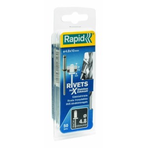 Niitit Rapid 5000380; 4,0x12 mm; 50 kpl; ruostumattomalle teräkselle