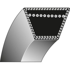 Leikkuulaitteen käyttöhihna 85-105; 15,8x8,7x2667 mm