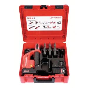 hydrauliprässi Rothenberger ROMAX Compact TT Set M 18-28 mm; 18 V; 1x2,0 Ah akku
