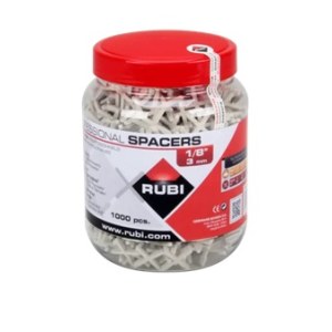 Ristimerkit tiilien merkkaamiseen Rubi 2281; 3 mm; 1000 kpl.