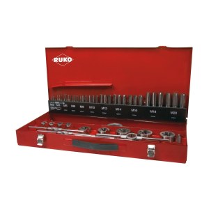 Kierretyökalusarja  Ruko 245040; HSS-G; M3-M20; 54 kpl.