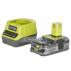 Tarvikesarja Ryobi RC18120-125; 18 V; 1x2,5 Ah akku + laturi RC18120 ONE +