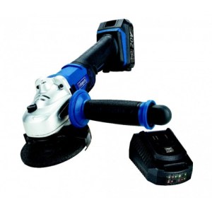 Akkukäyttöinen kulmahiomakone Scheppach CAG115-20ProS; 20 V; 1x2,0 Ah akku