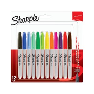 Merkkauskynäsetti Sharpie Fine; 12 kpl.