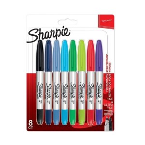 Merkkauskynäsetti Sharpie Twin Tip; 8 kpl.