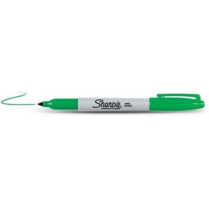 Merkkauskynä Sharpie Fine; vihreä väri