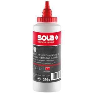 Merkintäliitu täyttöpakkaus, liitulanka / mittanauha Sola CPG; 230 g; punainen