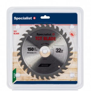 Katkaisuterä puulle Specialist Wood; 150x1,4x30 mm; Z32