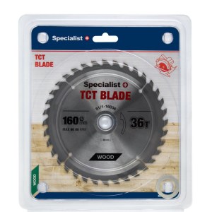 Katkaisuterä puulle Specialist Wood; 160x1,4x30/20/16 mm; Z36