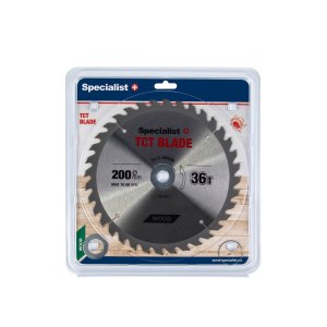 Katkaisuterä puulle Specialist Wood; 200x1,4x32/30/20/16 mm; Z36