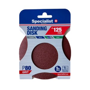 Hiomapaperi Specialist 250-1080; 125 mm; P80; 5 kpl.
