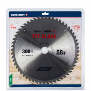Katkaisuterä puulle Specialist Wood; 300x2x32 mm; Z58