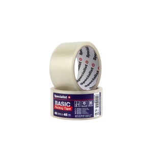 Pakkausteippi Specialist TPGA-001T/CS; 48 mm; 45 m; läpinäkyvä