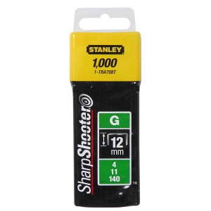 Niitit Stanley; 12 mm; 1000 kpl.; tyyppi G; galvanoitu