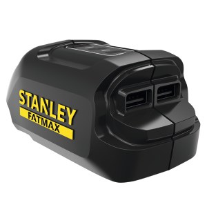 USB latausadapteri Stanley FMC698B; 18 V-> USB (x2); Puhelinten akkujen lataamiseen