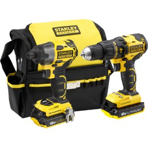 Työkalusarja Stanley FMCK467D2-QW (FMC628 + FMC647); 18 V; 2x2,0 Ah akku